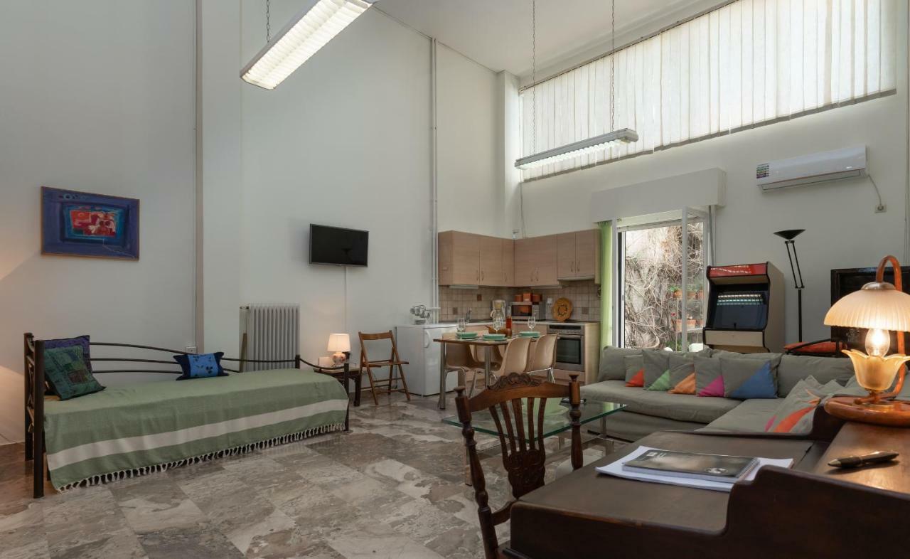 Ferienwohnung Acropolis Koukaki Loft Private Garden Athen Exterior foto