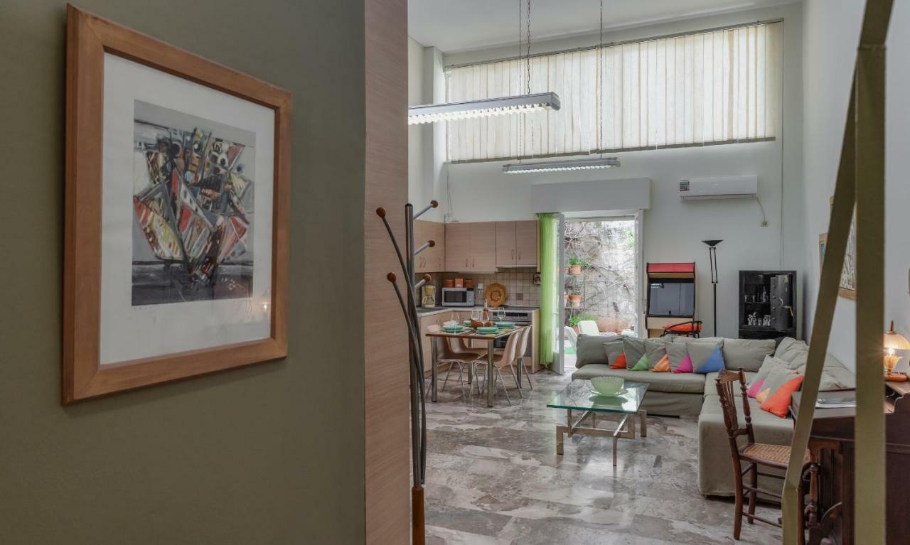 Ferienwohnung Acropolis Koukaki Loft Private Garden Athen Exterior foto